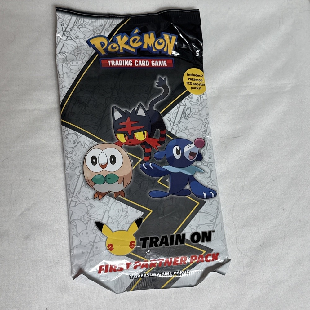 First Partners 25 Anniversary Train On Pack Includes 2 Pokémon TCG Packs